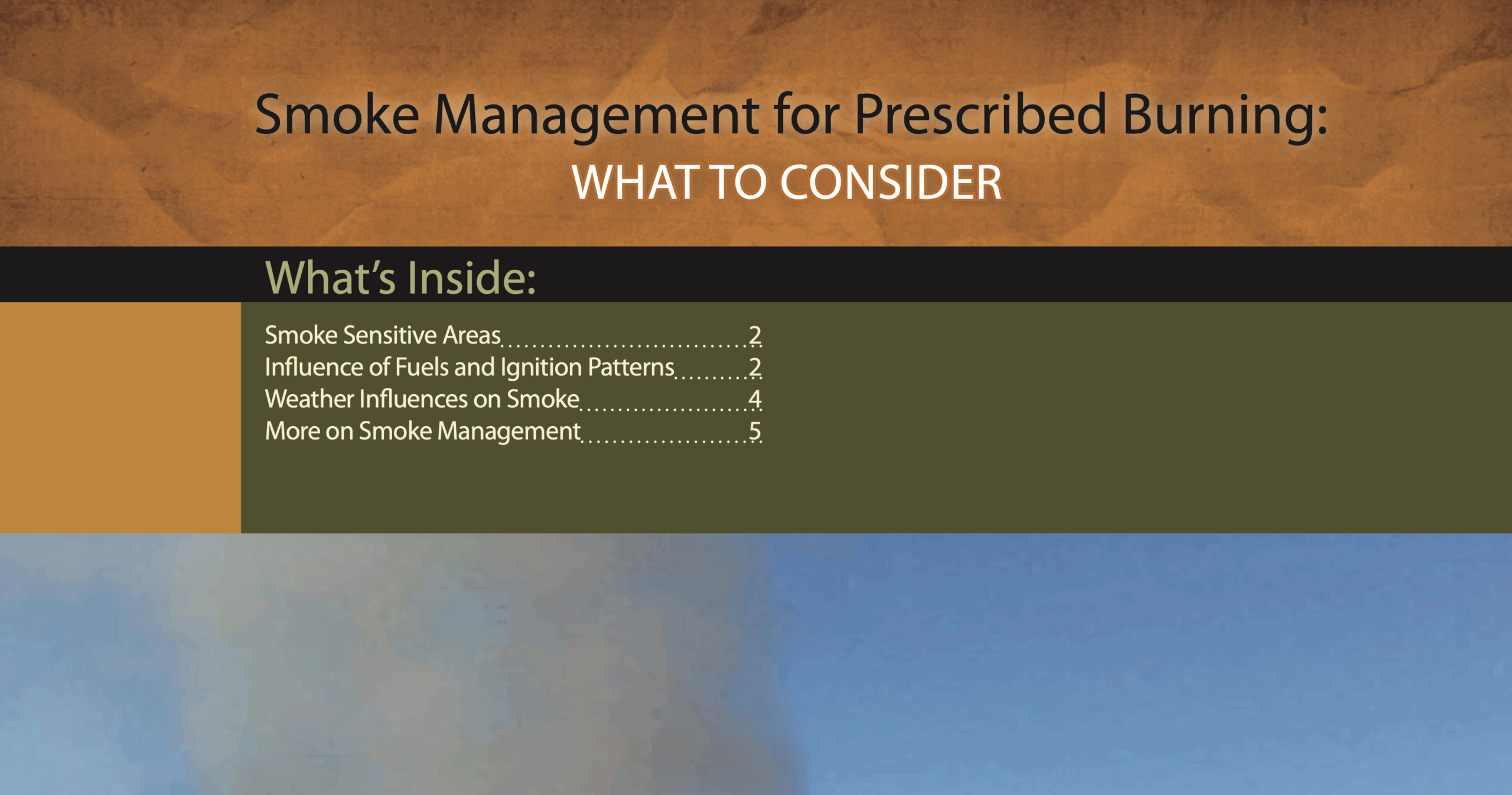 Iowa Smoke Management Plan