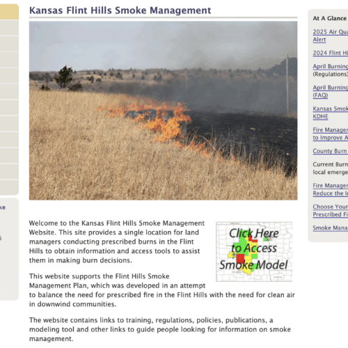 Kansas Flint Hills Smoke Management Plan