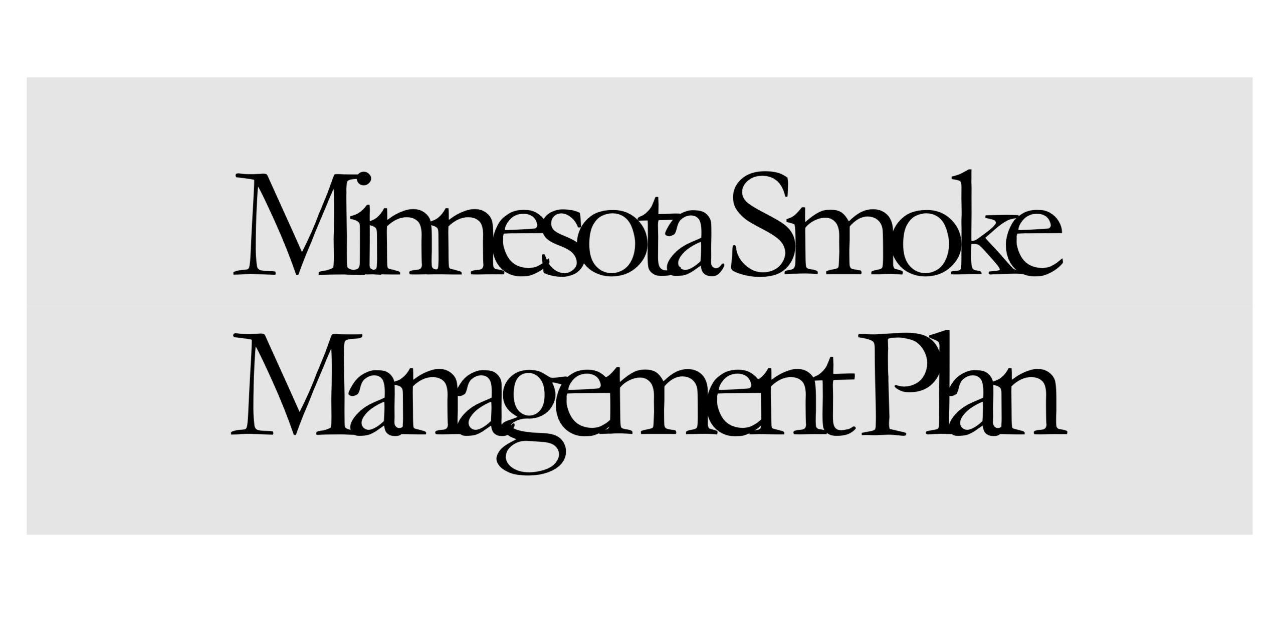 Minnesota Smoke Management Plan