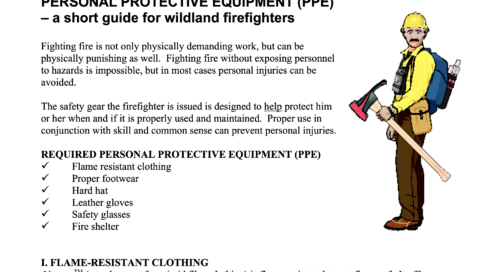Personal Protective Equipment (PPE) – a short guide for wildland firefighters
