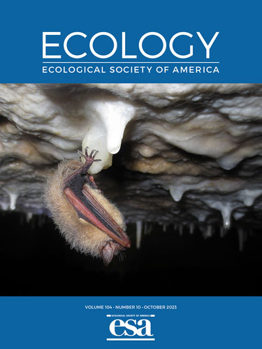 Ecology vol 104 issue 10 cover art