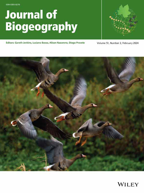 The journal of biogeography cover art
