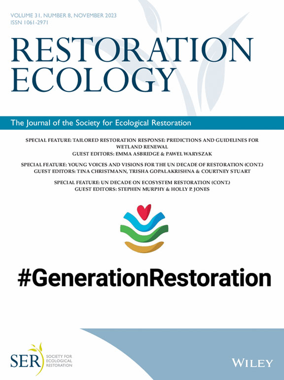Restoration Ecology cover art