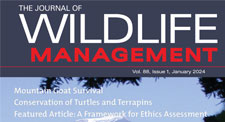 The journal of wildlife management cover art